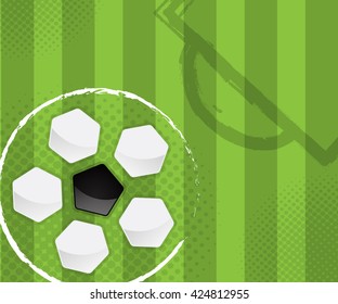 abstract soccer background vector illustration