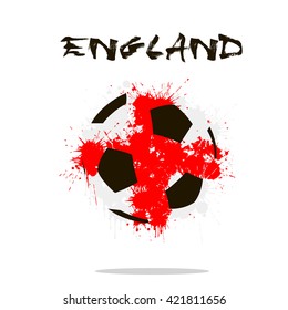 Abstract Soccer Ball Painted Colors England Stock Vector (Royalty Free ...