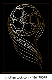 Abstract soccer ball.  Suitable for invitation, flyer, sticker, poster, banner, card, label, cover, web. Vector illustration.