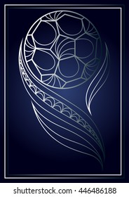 Abstract soccer ball.  Suitable for invitation, flyer, sticker, poster, banner, card, label, cover, web. Vector illustration.