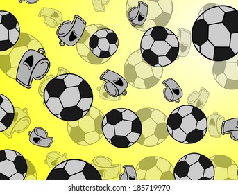 abstract soccer balls