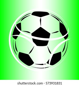 Abstract soccer balls
