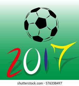 Abstract soccer balls
