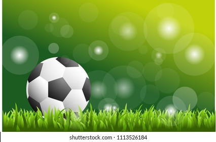 Abstract soccer or football sport invitation poster or flyer background with empty space
