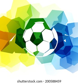 abstract soccer game background design