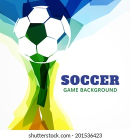 abstract soccer game design background