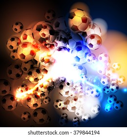 abstract soccer light cover easy all editable