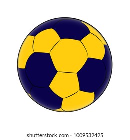 Abstract soccer object