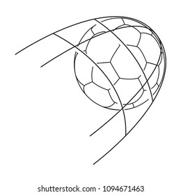 Abstract soccer object