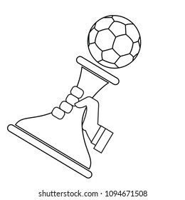 Abstract soccer object