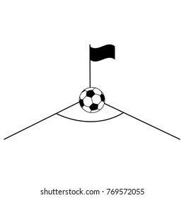 Abstract soccer object
