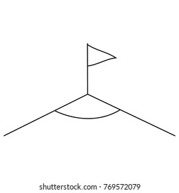 Abstract soccer object