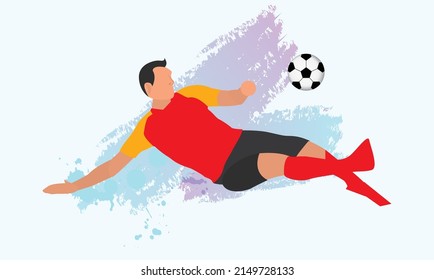Abstract Soccer Player Vector Design
