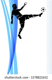 abstract soccer sport poster vector illustration