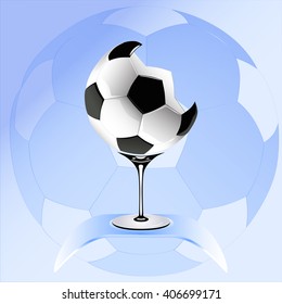 Abstract Soccer Trophy. Vector Illustration