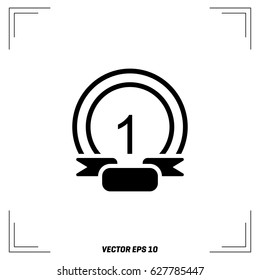 Abstract Soccer Trophy. Vector Illustration