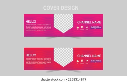 Abstract social cover design template