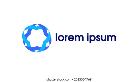 Resumen del elemento de diseño del logo social creativo. Logo del símbolo del vector