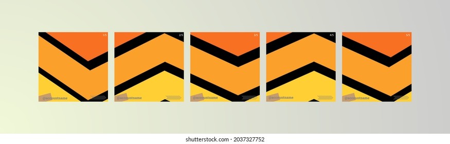 Abstract social media background with multiple abstract stripes orange gradients. Suitable for social media post, feed, and stories background.