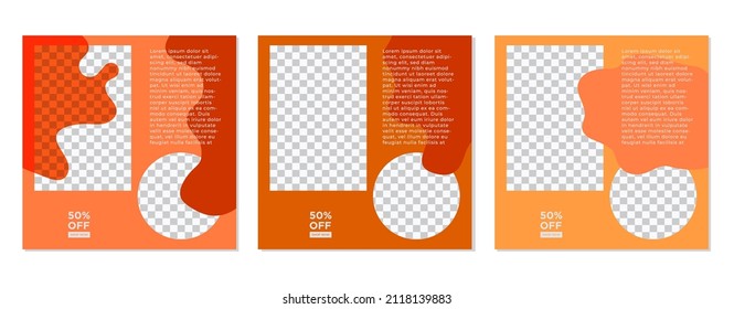 ABSTRACT SOCIAL MEDIA BACKGROUND TEMPLATE SALES SET. COVER DESIGN VECTOR