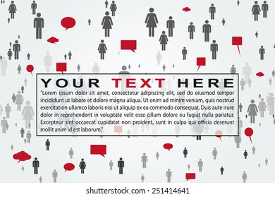 Abstract social media banner design