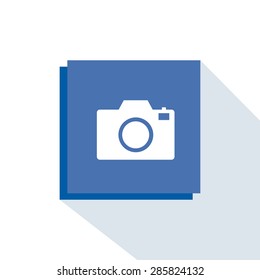 Abstract social media icon on a white background