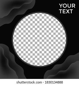 ABSTRACT SOCIAL MEDIA POST BANNER WITH IMAGES SPACES MODERN STYLE TEMPLATE SALE VECTOR 
