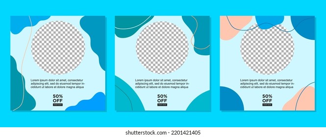 ABSTRACT SOCIAL MEDIA POST BANNER TEMPLATE SALES SET. EDITABLE COVER DESIGN PROMOTION SALE VECTOR