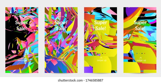 Set Vector Posters Event Banner Geometric Stock Vector (Royalty Free ...