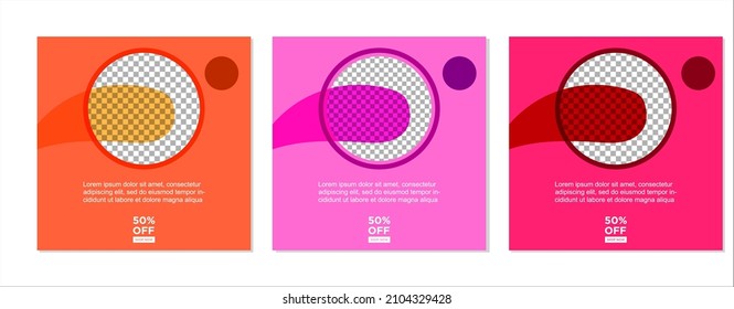 ABSTRACT SOCIAL MEDIA TEMPLATE SALES SET. COVER DESIGN VECTOR