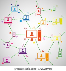Abstract social network