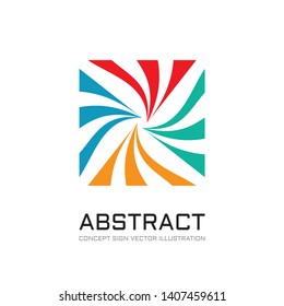 Abstract social network logo design. Teamwork concept sign. Business solution symbol. 
