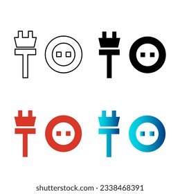 Abstract Socket Silhouette Illustration, can be used for business designs, presentation designs or any suitable designs.