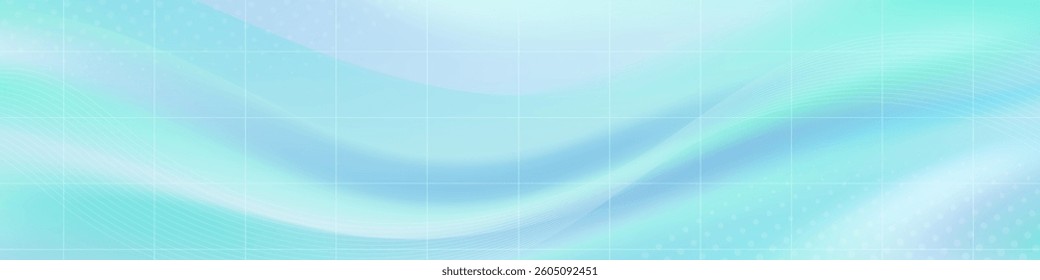 Abstract soft aqua flowing background. 
