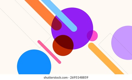 ABSTRACT SOFT BACKGROUND COLORFUL DESIGN WITH GEOMETRIC SHAPES VECTOR TEMPLATE GOOD FOR MODERN WEBSITE, WALLPAPER, COVER DESIGN 