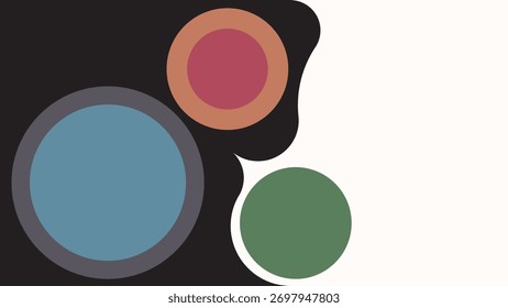 ABSTRATO FUNDO MACIO DESIGN COLORIDO COM MODELO DE VETOR DE FORMAS GEOMÉTRICAS DE CÍRCULO BOM PARA SITE MODERNO, PAPEL DE PAREDE, DESIGN DE CAPA 