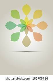 abstract soft background with colorful flower. vector illustration