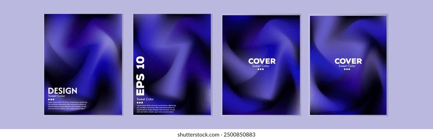 Abstract and soft background cover design. Set gradient elegant poster design. Abstract light, in eps 10