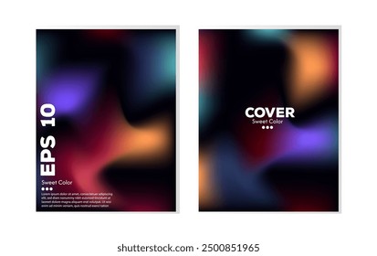 Diseño de cubierta de fondo Abstractas y suave. Establece el gradiente del póster. Luz Abstractas, en EPS 10