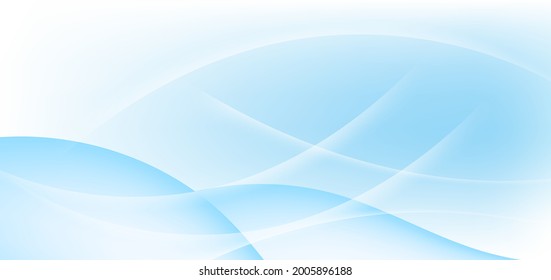 Abstract soft blue background with dynamic waves shape. You can use for ad, poster, template, business presentation. Vector illustration