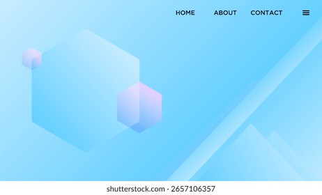FONDO AZUL SUAVE Abstractas CON FORMAS GEOMÉTRICAS HEXÁGONO DISEÑO DE COLOR DE GRADIENTE PLANTILLA DE VECTOR BUENO PARA EL SITIO WEB MODERNO, FONDO DE PANTALLA, DISEÑO DE CUBIERTA