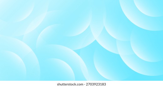 Abstract soft blue abstract background with overlapping transparent circles. Modern and minimal design for creative and digital projects, Modern design
