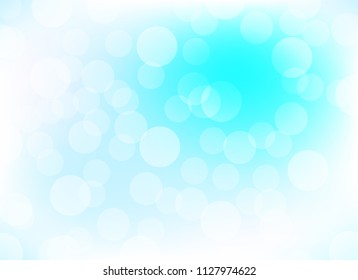 abstract soft blue colorful bokeh background. beautiful vector