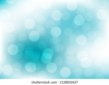 abstract soft blue colorful bokeh background. beautiful vector