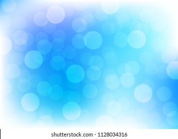 abstract soft blue colorful bokeh background. beautiful vector