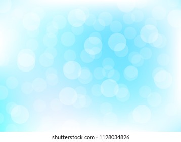 abstract soft blue colorful bokeh background. beautiful vector