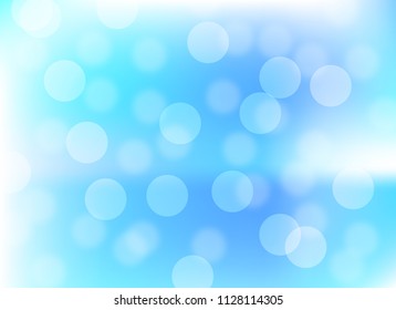 abstract soft blue colorful bokeh background. beautiful vector