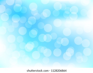 abstract soft blue colorful bokeh background. beautiful vector