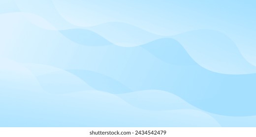 Abstract soft blue curve background, blue beauty dynamic wallpaper with wave shapes. Template banner background for beauty products, sales, ads, pages, events, web, and others