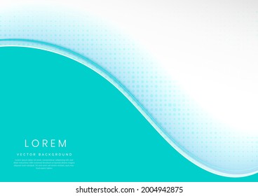 Abstract soft blue curved and wave background. You can use for ad, poster, template, business presentation. Vector illustration